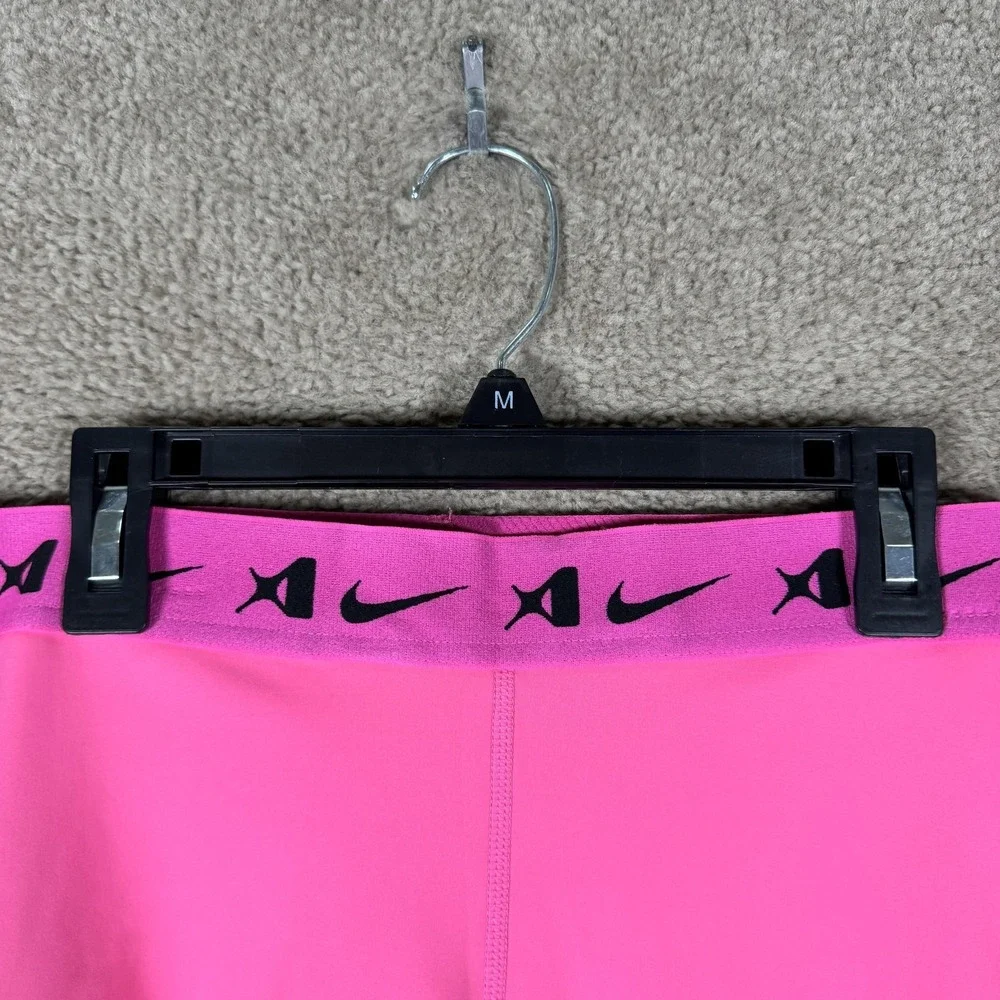 Nike Pro Dri-FIT Leggings Womens Medium Pink Single Leg Basketball A'ja Wilson
